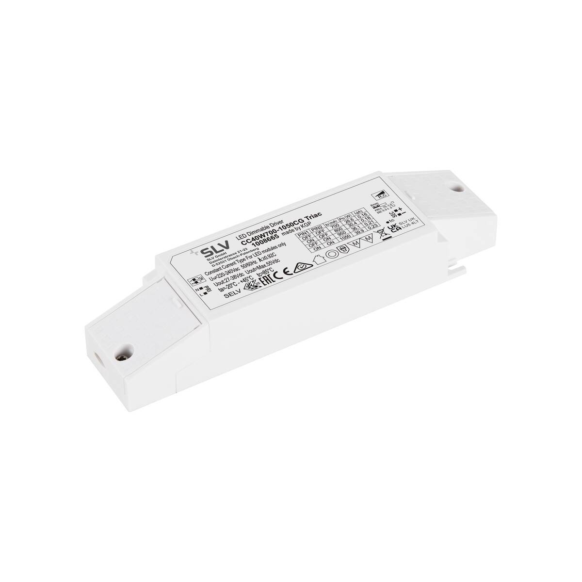LA 1008665 LED ovladač 40W 700-1050mA, FÁZE - BIG WHITE (SLV)
