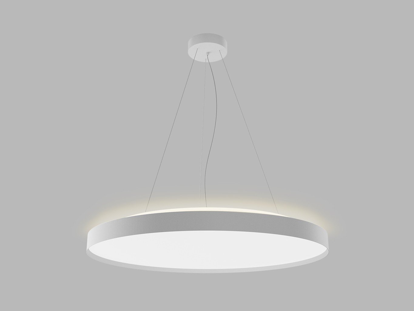 Levně LED2 3276051D LED2 Závěsné svítidlo TORO 80 P/N-Z, W DALI/PUSH DIM 80+12W 3000K/4000K bílá - LED2 Lighting