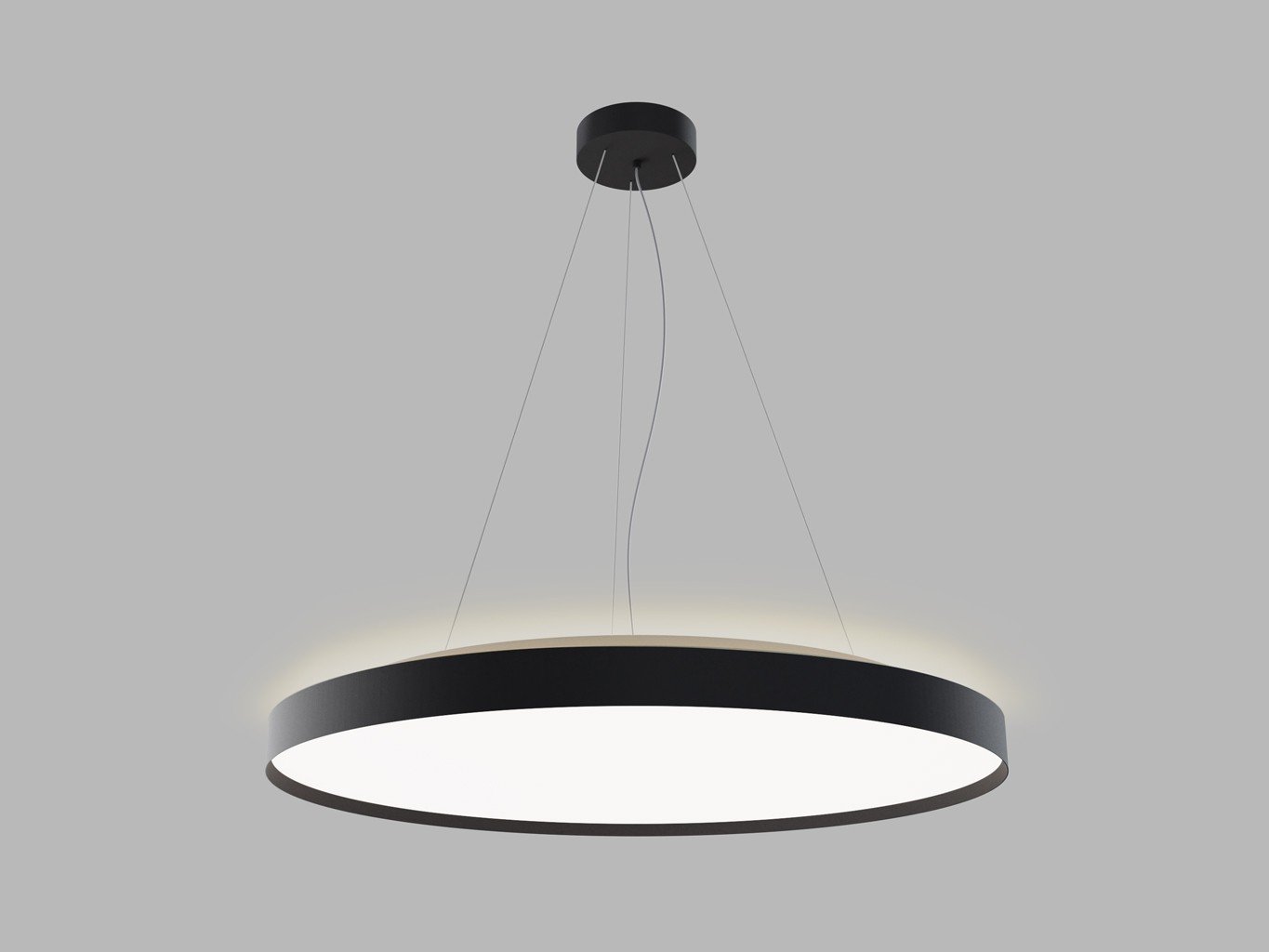 LED2 3276053DT LED2 Závěsné svítidlo TORO 80 P/N-Z, B TRIAC DIM 80+12W 3000K/4000K černá - LED2 Lighting