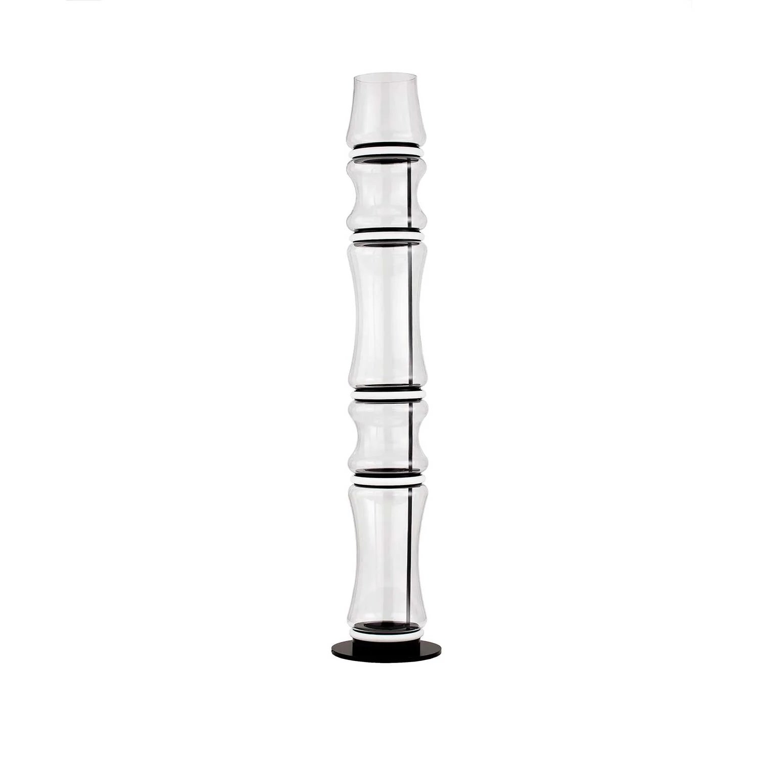 NV 9695283 Stojací lampa ANAPNOE LED 46W 965lm 3000K stmívatelná černá 157cm - NOVALUCE