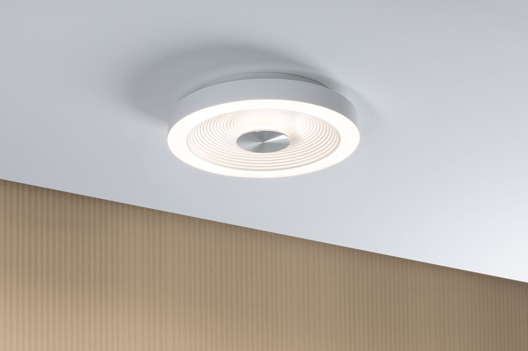 P 71177 LED stropní svítidlo Volea IP44 3000K / 230V 3,5 / 13W stmívatelné bílá/stříbrná - PAULMANN (obrázek 3)