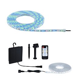 Obrázek pro produkt LED pásek solární vč. dálkový ovladač 5m IP44 3,2W 22lm/m 60 LEDs/m RGB - PAULMANN