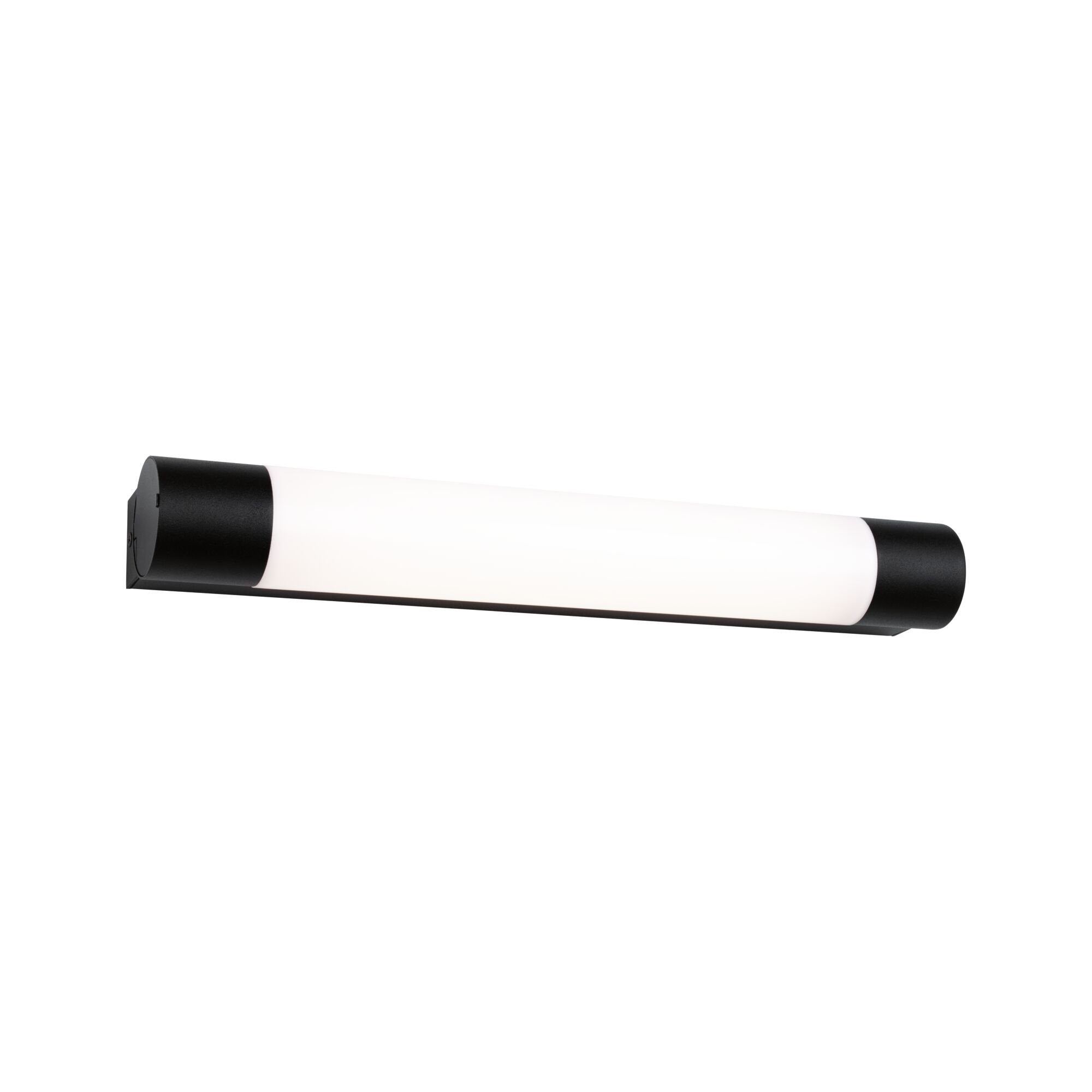 P 71213 Selection Bathroom LED svítidlo k zrcadlu Orgon zásuvka IP44 3000K 230V 7,5W černá - PAULMANN