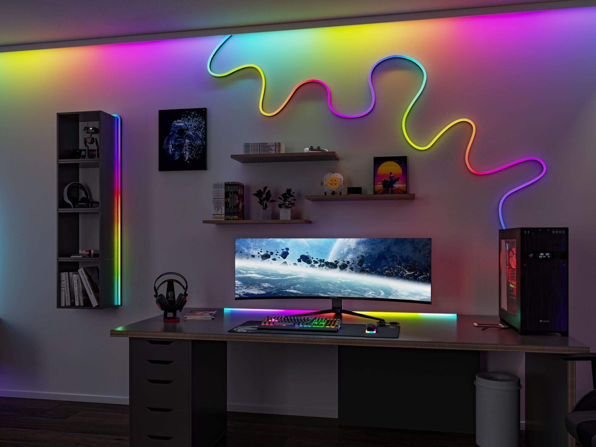 P 79555 EntertainLED LED hadice Black Neon 1,5m 3W 84 LEDs/m RGB+ - PAULMANN (obrázek 4)