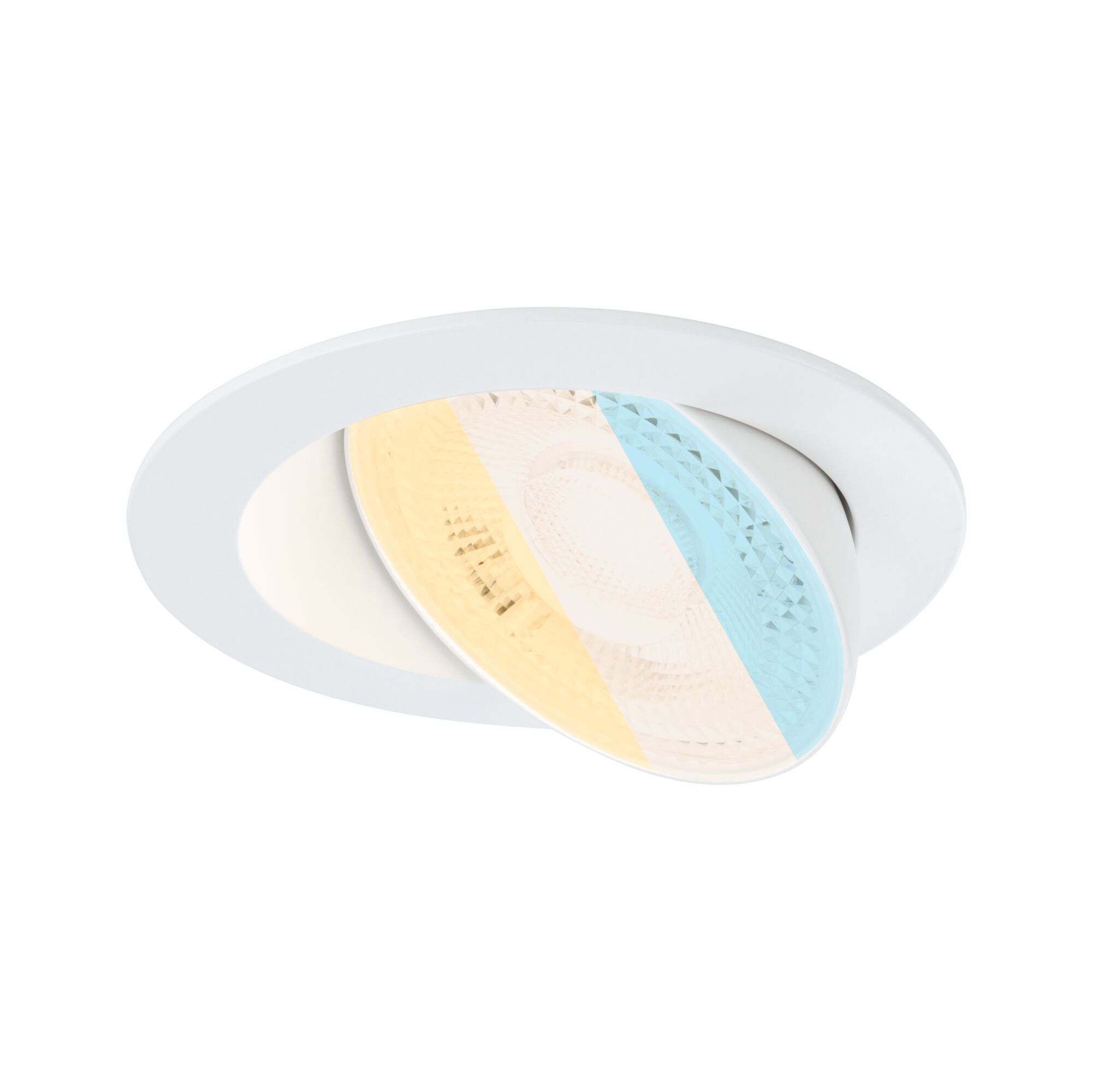 P 92253 LED vestavné svítidlo White Select Aumus spot kruhové 105mm 90° 5W 230V stmívatelné 2700 - 6500K bílá - PAULMANN