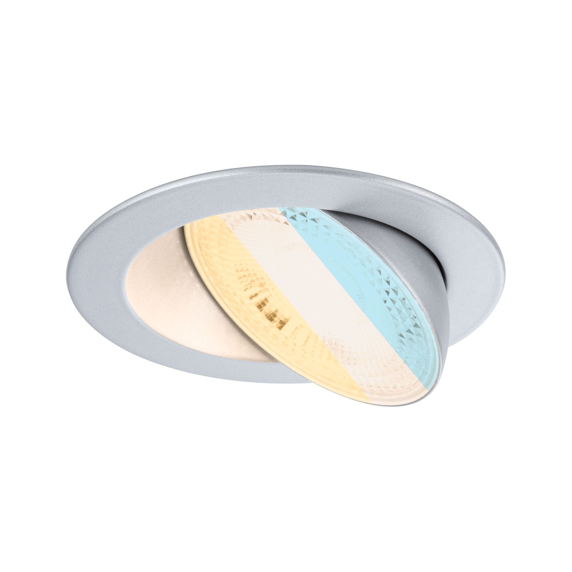 P 92255 LED vestavné svítidlo White Select Aumus spot kruhové 105mm 90° 5W 230V stmívatelné 2700 - 6500K matný chrom - PAULMANN