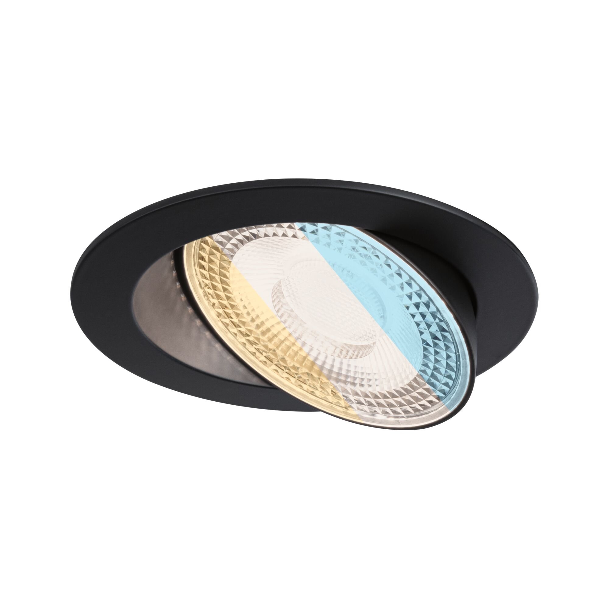 P 92257 LED vestavné svítidlo White Select Aumus spot kruhové 105mm 90° 5W 230V stmívatelné 2700 - 6500K černá - PAULMANN