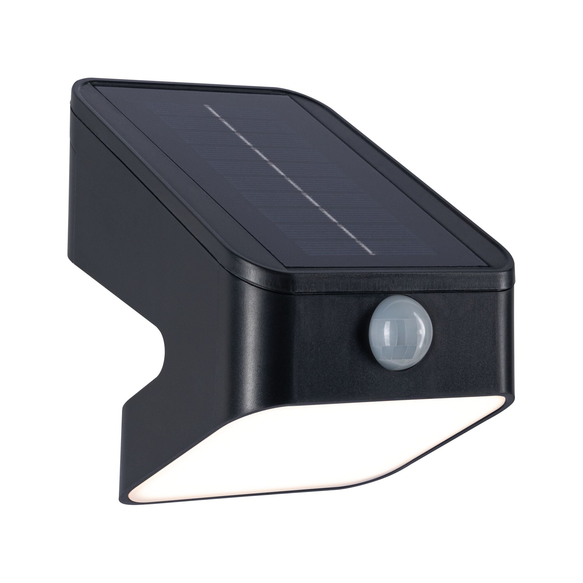 P 94608 Solární LED osvětlení zdí Lesly pohybové čidlo (IR) IP65 hranaté 113x126mm 3000K 5,5W antracit umělá hmota - PAULMANN