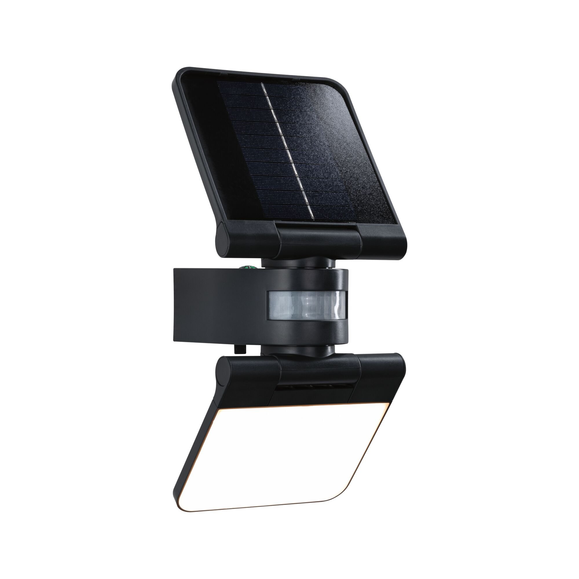 P 94609 Solární LED osvětlení zdí Lesla pohybové čidlo (IR) IP65 hranaté 150x130mm 3000K 12,5W antracit umělá hmota - PAULMANN
