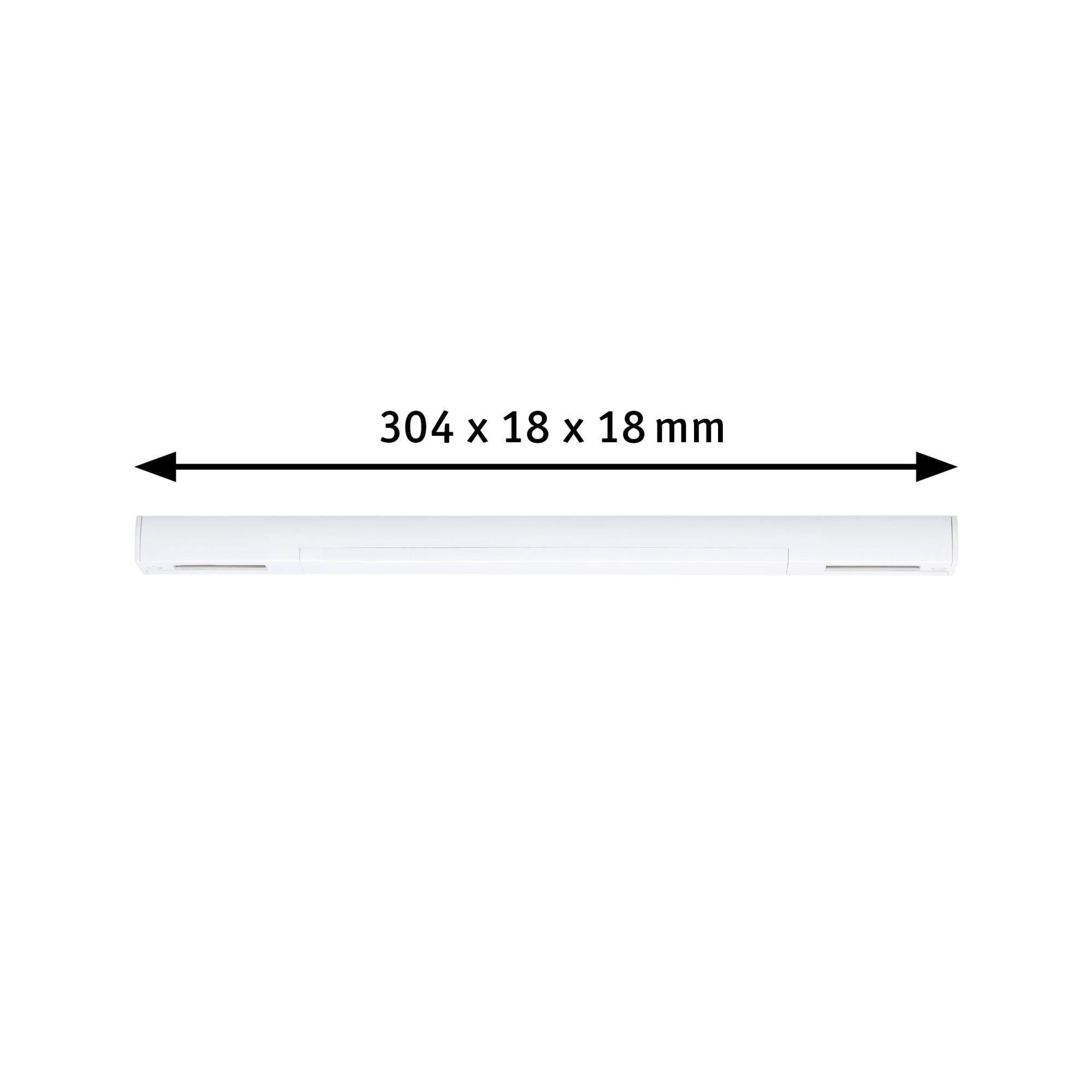 P 95667 URail středové napájení 304x21mm max. 100W matný chrom - PAULMANN (obrázek 3)