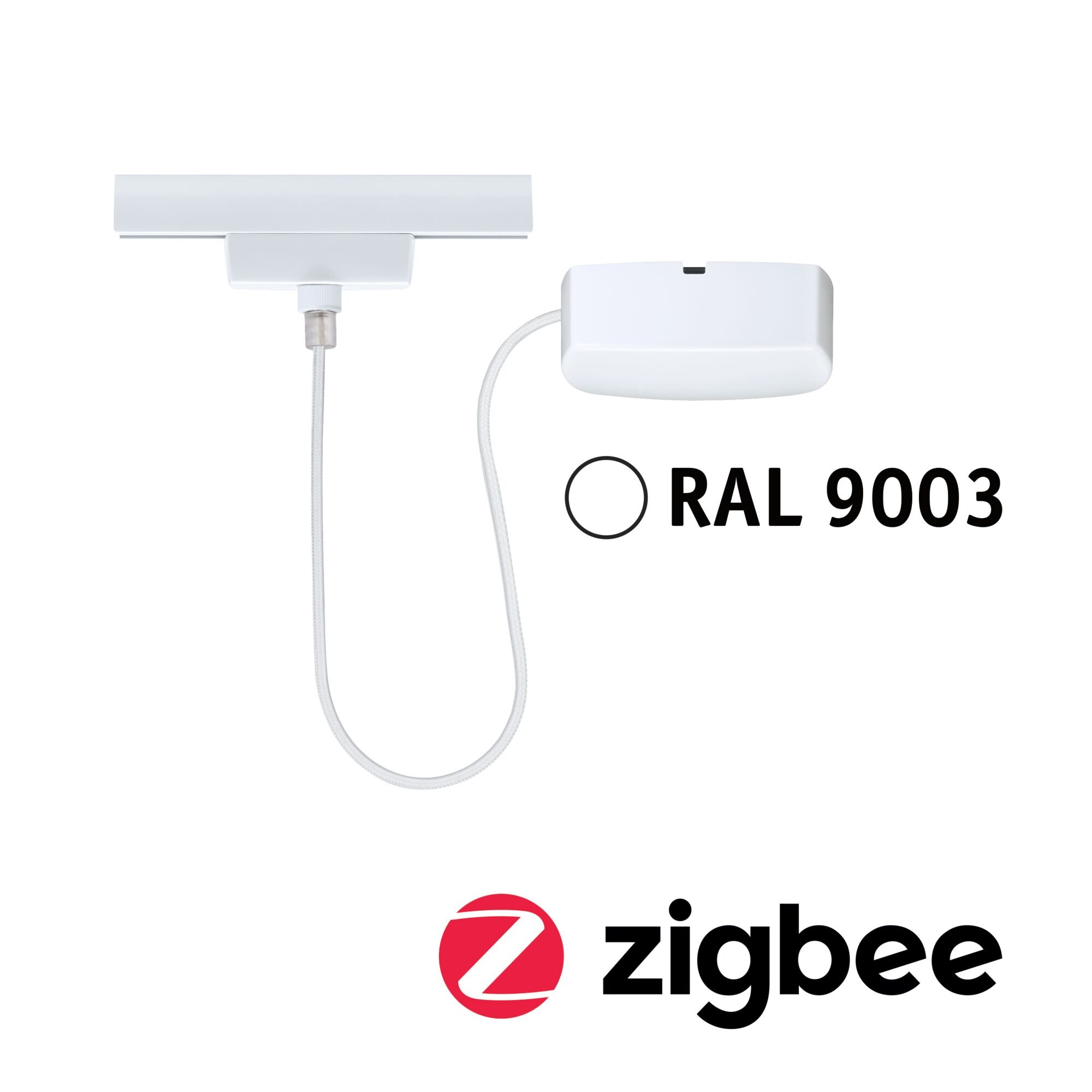 P 95671 URail napájecí kabel 1m max. 100W bílá - PAULMANN