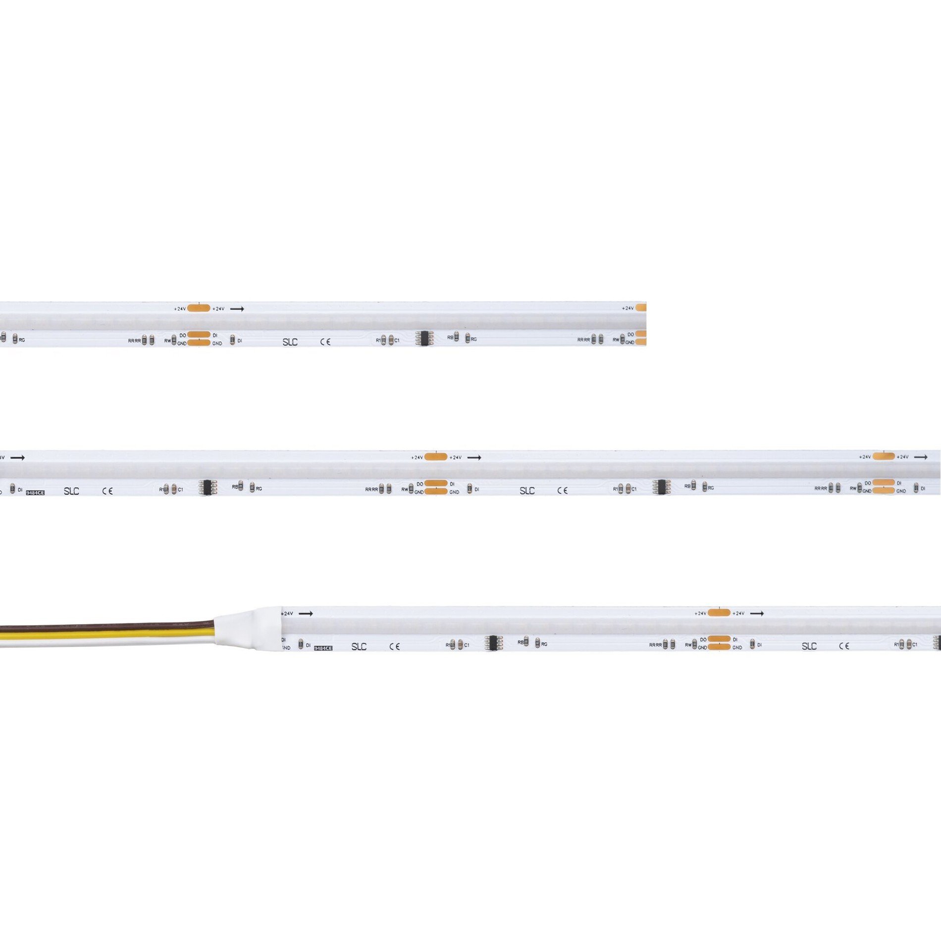 Levně SLC S18090 LED pásek COB Digital Pixel 14.4W/m 600lm/m RGBW -3000K - WS2814 Ra90 24V IP20 5m - TLG