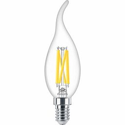 Obrázek pro produkt AKCE - Žárovka Philips MASTER LEDCandle DT 3,4 (jako 40W) E14 927 BA35 CL G 470lm dim-to-warm 2200-2700K  (929003013082) - PHILIPS