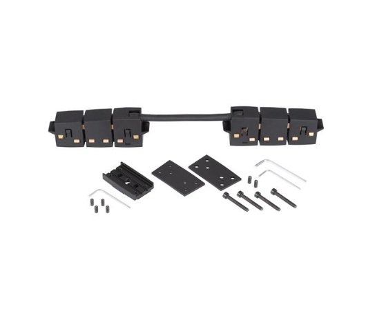 NV 9010202 AKCE - Flexibilní spojka a koncovky k magnetické liště BREDA černé - NOVA LUCE