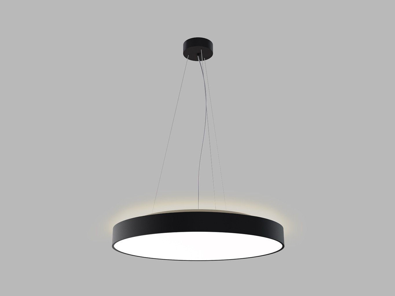 LED2 3275653DT LED2 Závěsné svítidlo RINGO II 60 P/N-Z, B TRIAC DIM 55+10W 3000K/4000K černá - LED2 Lighting