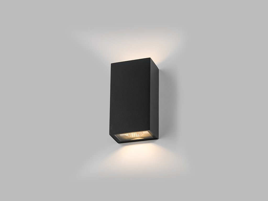 LED2 5100434D LED2 Nástěnné venkovní svítidlo BLOCK, A DALI/PUSH DIM 6W 3000K antracit - LED2 Lighting