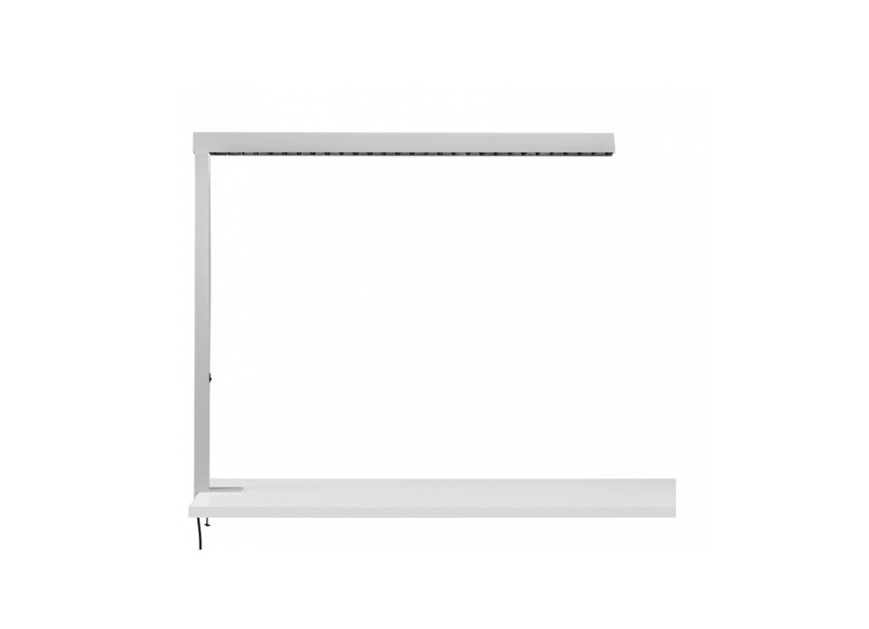 HAL 245-831Z-20GGT/840, S Stolní svítidlo STAN stříbrné (montáž na stůl) flexošňůra EURO + tlačítko LED 25W 3340lm 4000K stmívatelné - Halla
