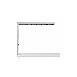 Obrázek pro produkt Stolní svítidlo STAN stříbrné (montáž na stůl) flexošňůra EURO + tlačítko LED 25W 3340lm 4000K stmívatelné - Halla