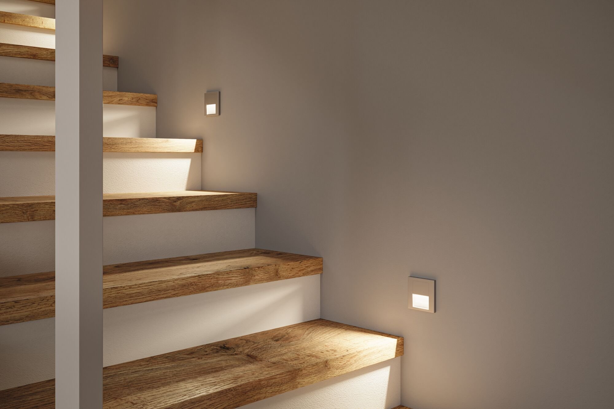 P 80000 LED vestavné svítidlo do zdi Tsaro hranaté 80x36mm 1W 230V 2700K matný chrom - PAULMANN (obrázek 4)