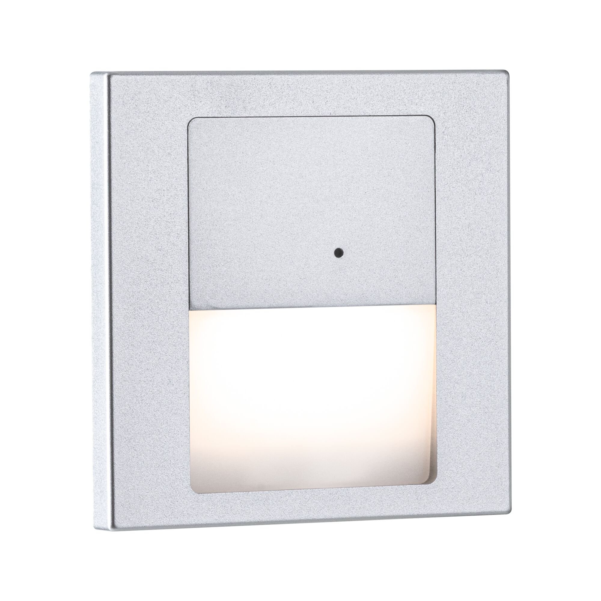 P 80003 LED vestavné svítidlo do zdi Tsaro hranaté 80x36mm 1W 230V 2700K matný chrom čidlo - PAULMANN