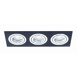 Obrázek pro produkt Vestavné svítidlo Aluminio Negro černá 3x 7W LED 230V - BPM