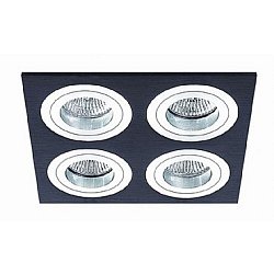 Obrázek pro produkt Vestavné svítidlo Aluminio Negro černá 4x 7W LED 230V - BPM