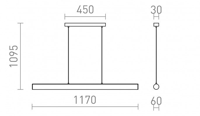 RED R14495 RIVIER LED I závěsná  černá/mléčný akryl 230V LED 24W  3000K - RED - DESIGN RENDL (obrázek 5)