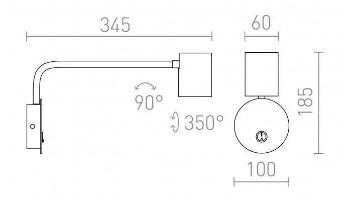 RED R14485 FILIP s ramenem bílá 230V GU10 5W - RED - DESIGN RENDL (obrázek 6)