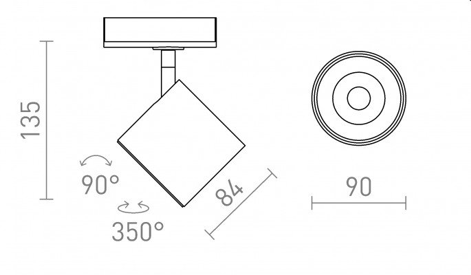 RED R14478 IRIS 9 pro jednookr. lištu bílá 230V LED 12W 24° 3000K - RED - DESIGN RENDL (obrázek 6)