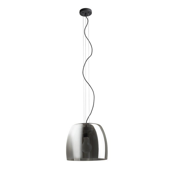 RED R14396 ORLANDO 35 závěsná kouřové sklo/černá 230V E27 24W - RED - DESIGN RENDL