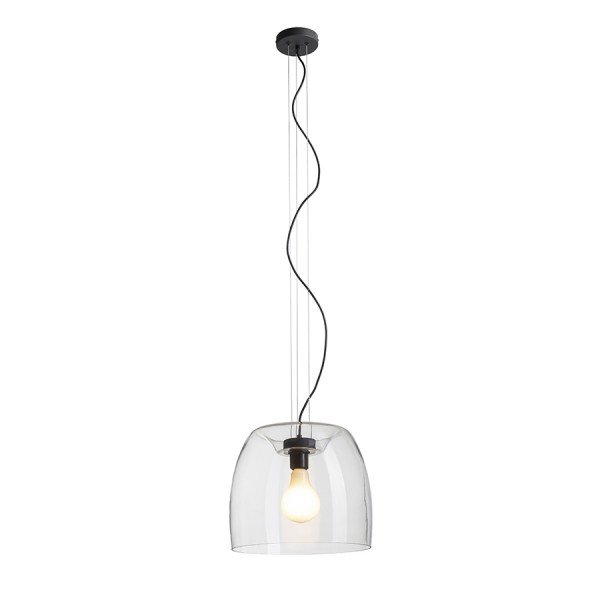 RED R14395 ORLANDO 35 závěsná čiré sklo/černá 230V E27 24W - RED - DESIGN RENDL