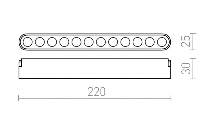 RED R14324 OXANA 22 pro systém VEGA/WAVE černá 24V LED 12W 24° 3000K 4000K 6500K - RED - DESIGN RENDL (obrázek 6)