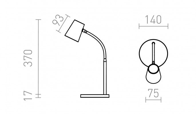 RED R14284 VERINA DIMM stolní bílá 230V LED 4.5W 100° 3000K - RED - DESIGN RENDL (obrázek 6)