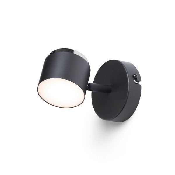 RED R14273 NOVA I nástěnná černá chrom/mléčný akryl 230V LED 4.2W 3000K - RED - DESIGN RENDL