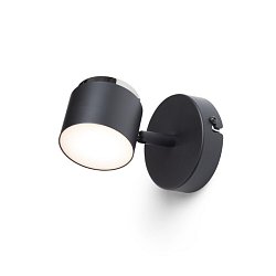 Obrázek pro produkt NOVA I nástěnná černá chrom/mléčný akryl 230V LED 4.2W 3000K - RED - DESIGN RENDL