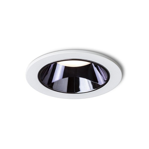 RED R14238 ANSEL zápustná bílá černý chrom 230V LED 12W 60° 3000K - RED - DESIGN RENDL