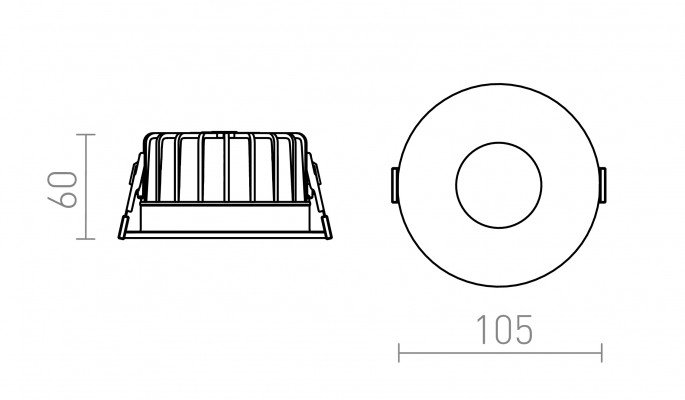 RED R14233 FLEUR IP54 DIMM zápustná černá 230V LED 15W 60° IP54 3000K - RED - DESIGN RENDL (obrázek 6)