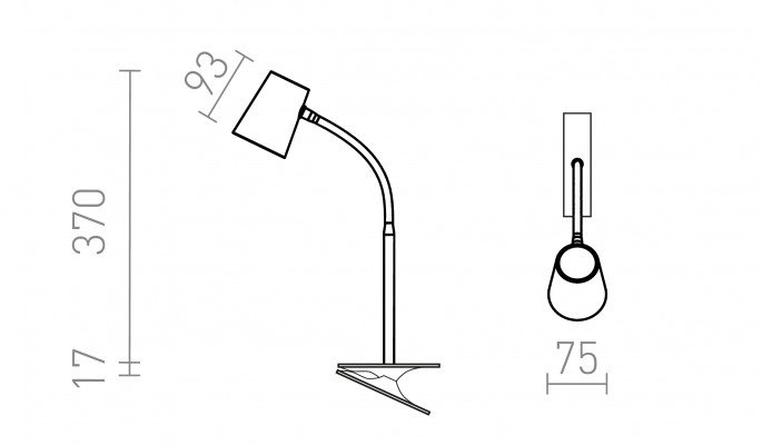 RED R14283 VERINA DIMM na klipu černá 230V LED 4.5W 100° 3000K - RED - DESIGN RENDL (obrázek 6)