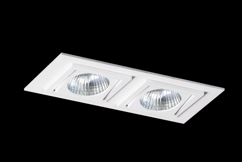 BPM 4267LED2.D40.3K Vestavné svítidlo Aluminio Blanco bílá 2x 10W LED 230V - BPM