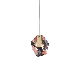 Obrázek pro produkt Závěsné svítidlo FRAGMENTS short flamingo mint / zlatá bez rozety - BOMMA