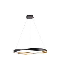 Obrázek pro produkt AKCE - Závěsné svítidlo DOBI CCT černé / zlaté LED 40W 1472lm 2700-5000K stmívatelné - NOVA LUCE