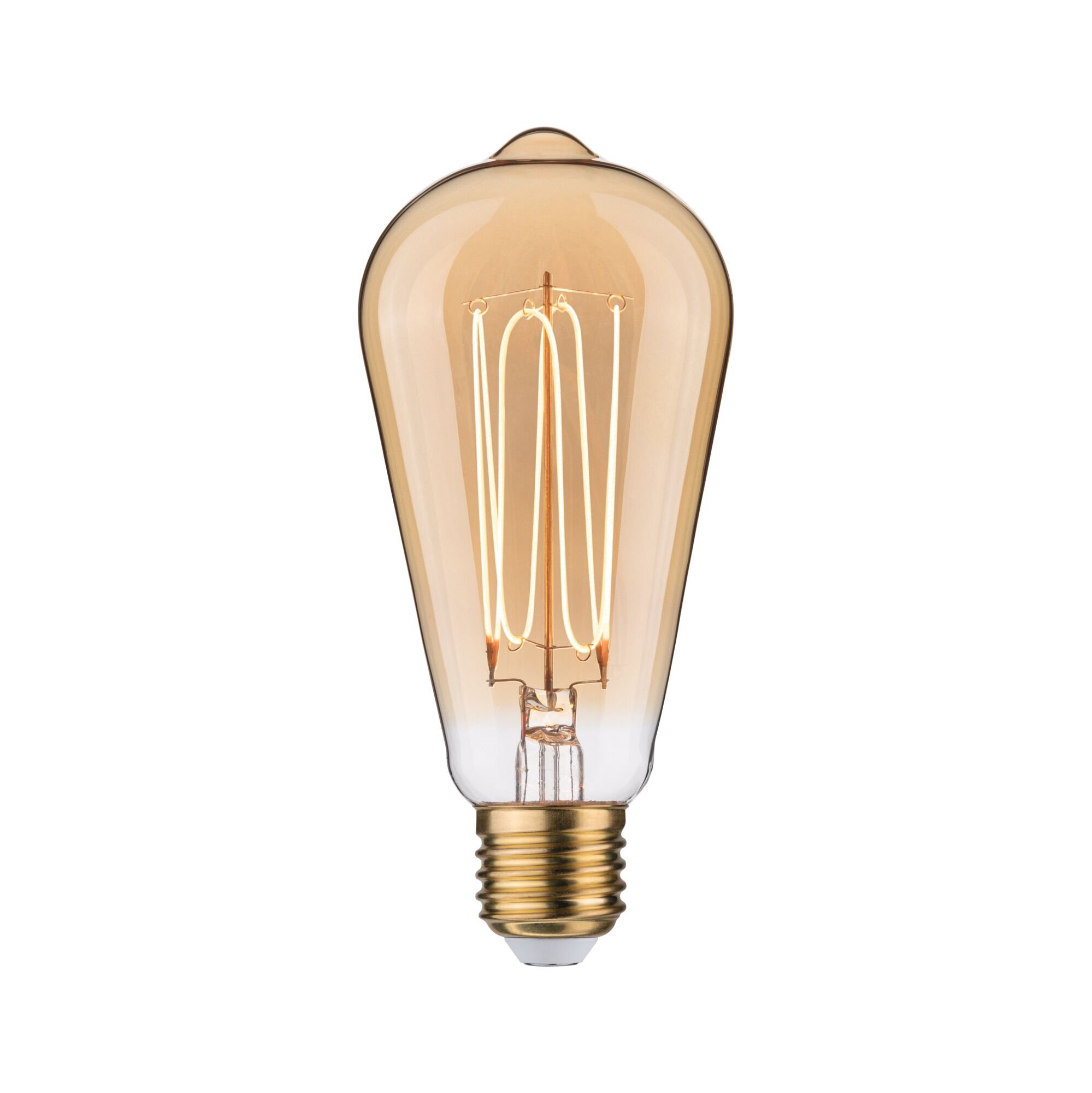 P 29241 Rustic Shine Standard 230V LED žárovka E27 Filament I-Form 4,2W 1800K stmívatelné zlatá - PAULMANN