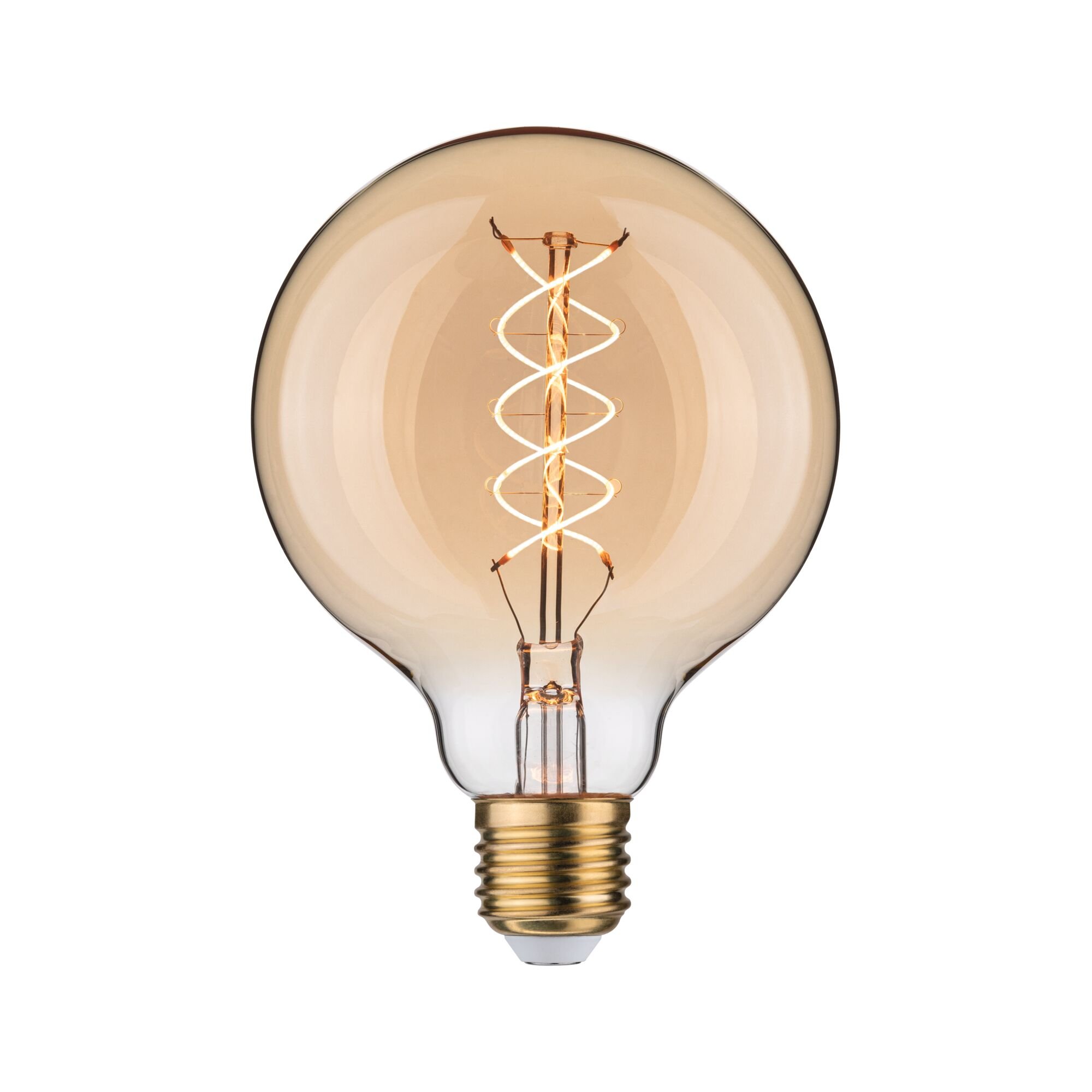 P 29246 Rustic Shine Standard 230V LED Globe E27 Filament S-Form 4,2W 1800K stmívatelné zlatá - PAULMANN
