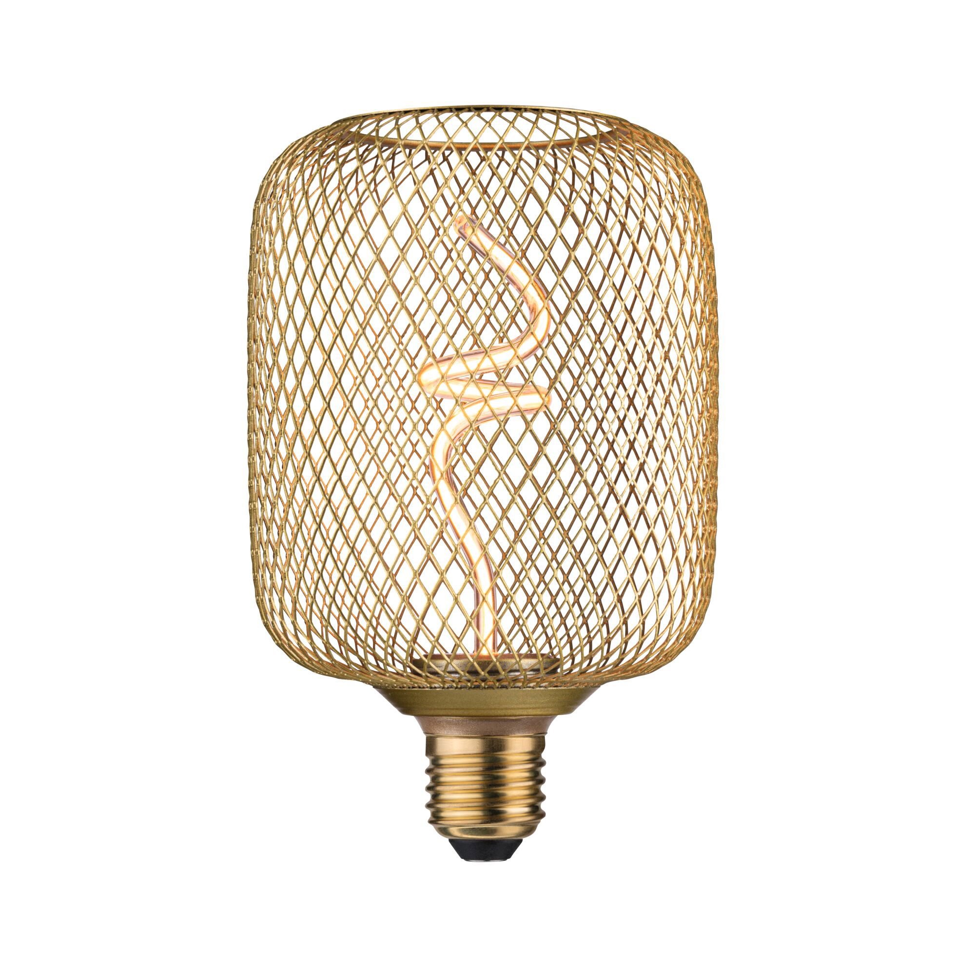 P 29260 Kovic Glow Standard 230V LED žárovka Zyl E27 4W 1800K stmívatelné mosaz - PAULMANN