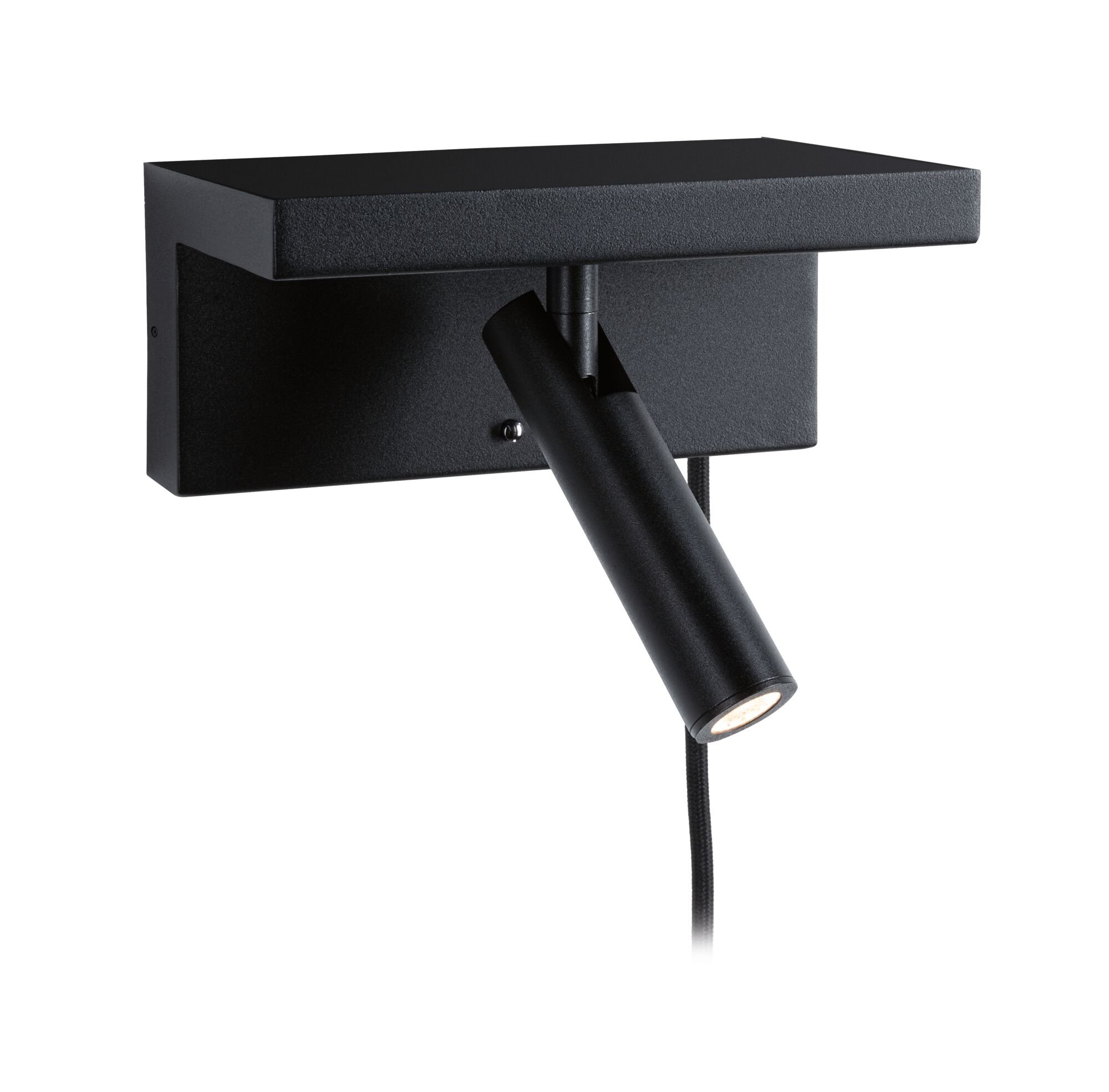 P 71107 LED nástěnné svítidlo 3-krokové-stmívatelné Jerik USB C 3000K 230V 2,4W stmívatelné černá mat - PAULMANN