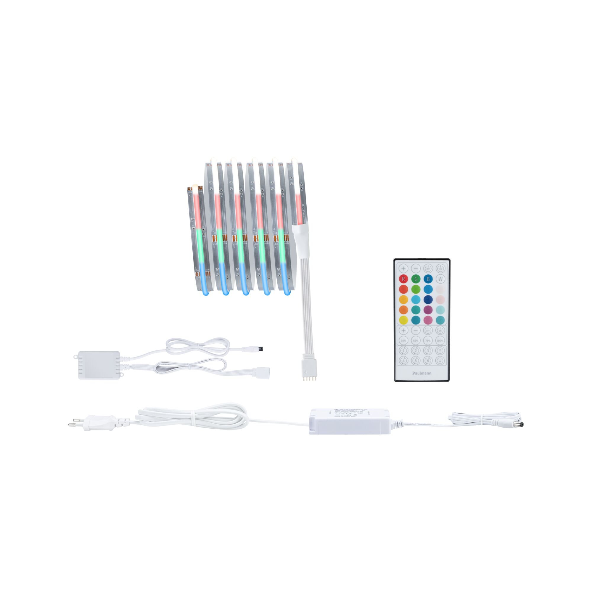 P 71197 MaxLED 500 LED Strip RGBW základní sada 1,5m 10W 530lm/m 896 LEDs/m RGBW+ 24VA - PAULMANN