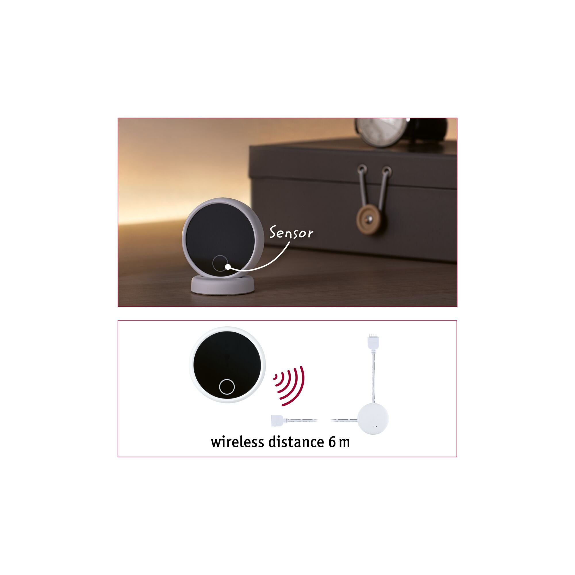 P 71227 MaxLED senzor Wireless Touch DC3V bílá/černá - PAULMANN (obrázek 9)