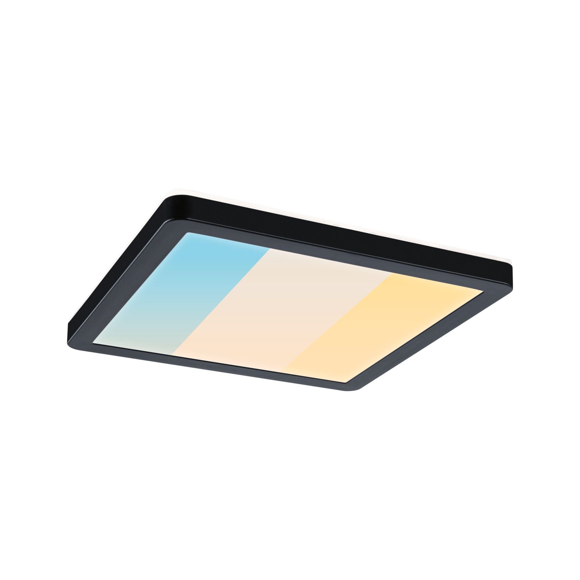 P 71267 LED Panel Atria Shine IP44 hranaté 190x190mm 8W 3000 - 6500K černá - PAULMANN