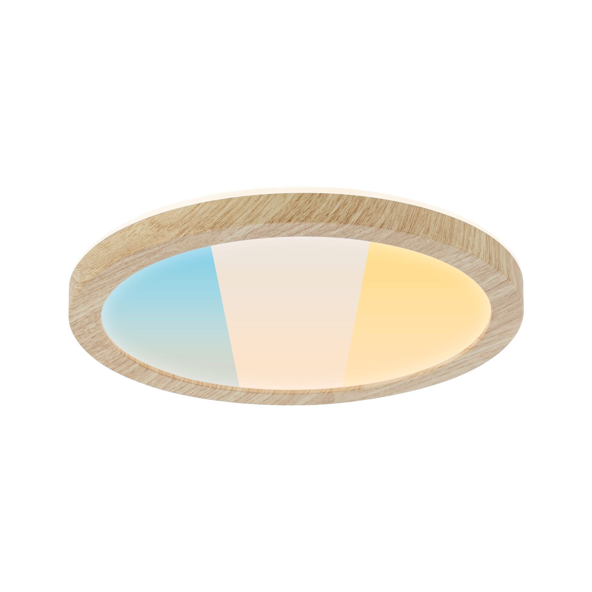P 71272 LED Panel Atria Shine IP44 kruhové 190mm 7,6W 3000 - 6500K design dřevo - PAULMANN