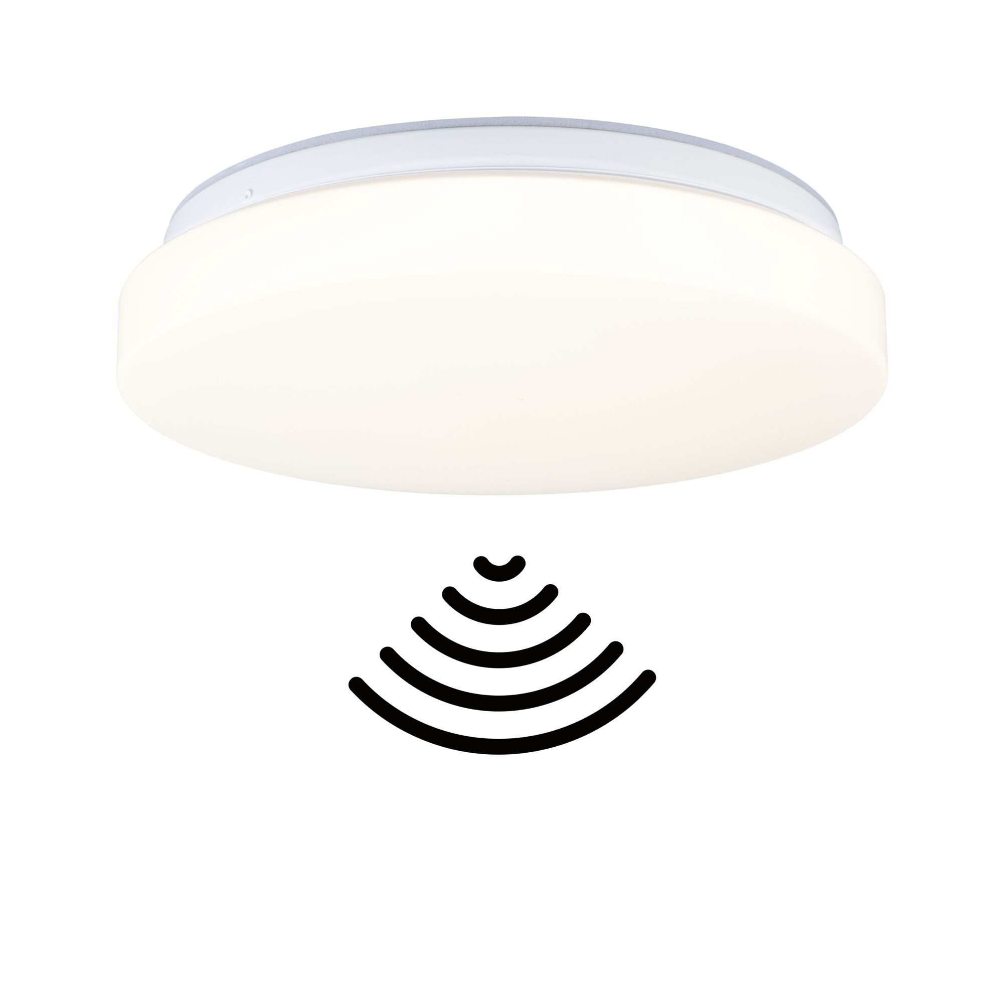 P 75409 LED stropní svítidlo Luiana soumrakové a pohybové čidlo (HF) IP44 3000 - 5700K 230V 16,5W bílá - PAULMANN